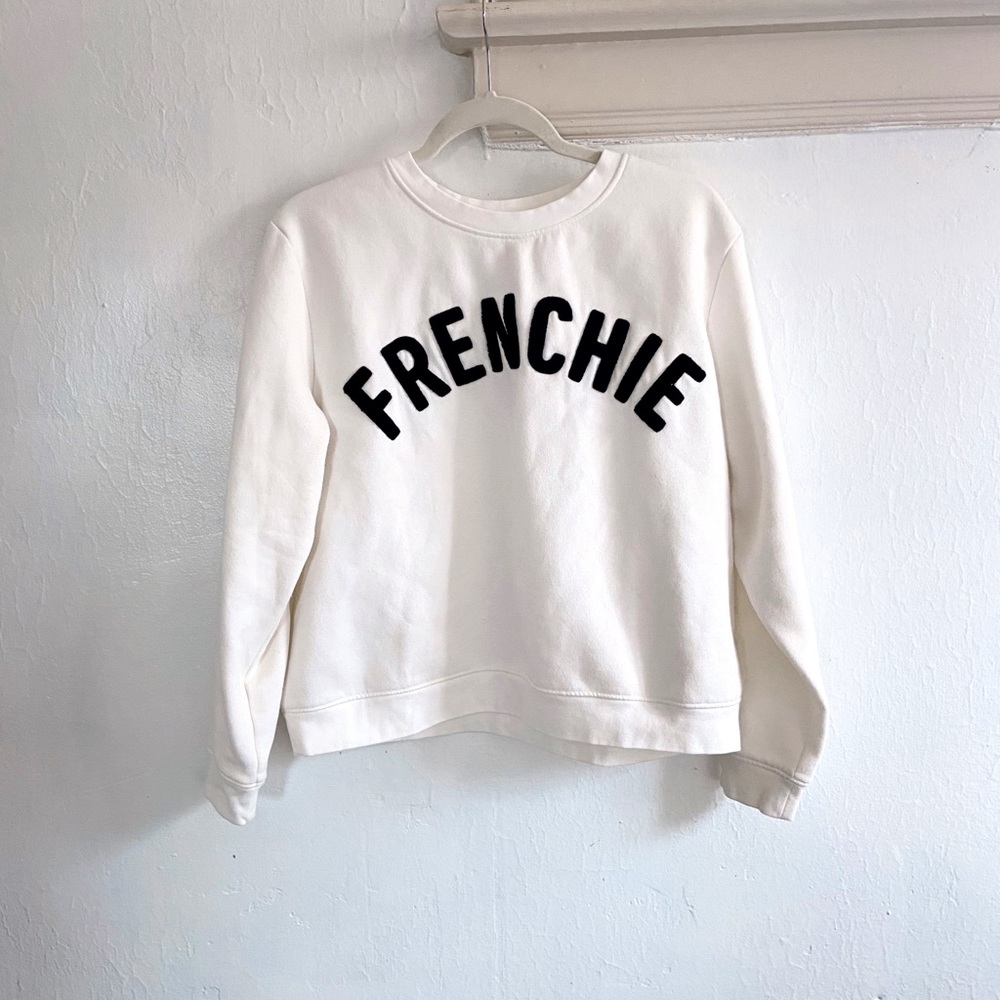 H&M Frenchie Cropped Sweatshirt